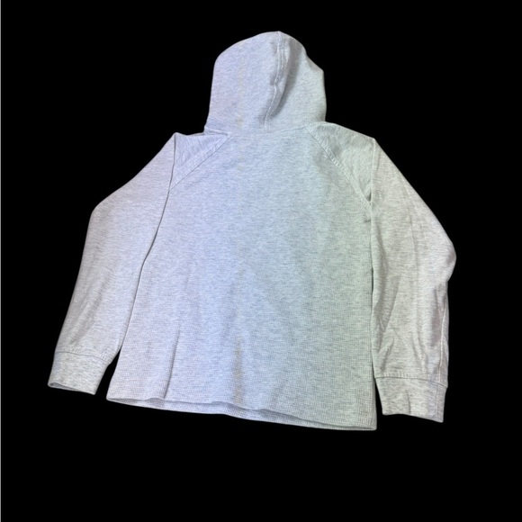 TIMBERLAND Hooded waffle T-Shirt Youth Boys 7 Long Sleeve Gray k233 - Picture 3 of 3